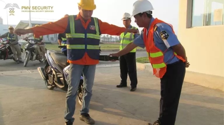 PMV security guards controlling access to construction sites when performing professional construction site security services